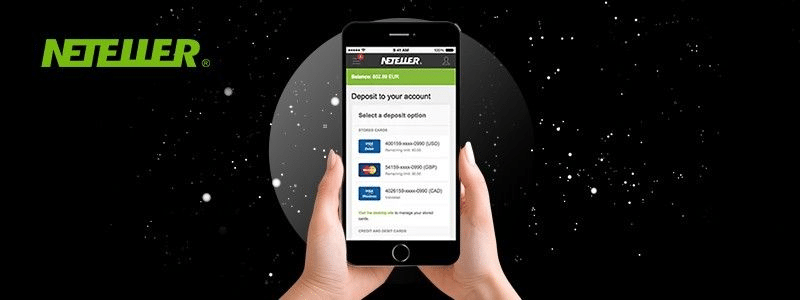 Einzahlung mit Neteller über ein Mobiltelefon